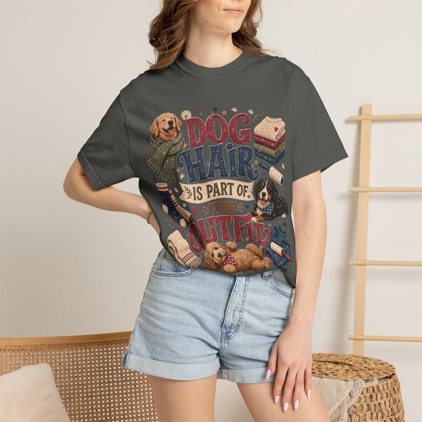 Dog Hair Is Part of the Outfit T-Shirt Dog Mom