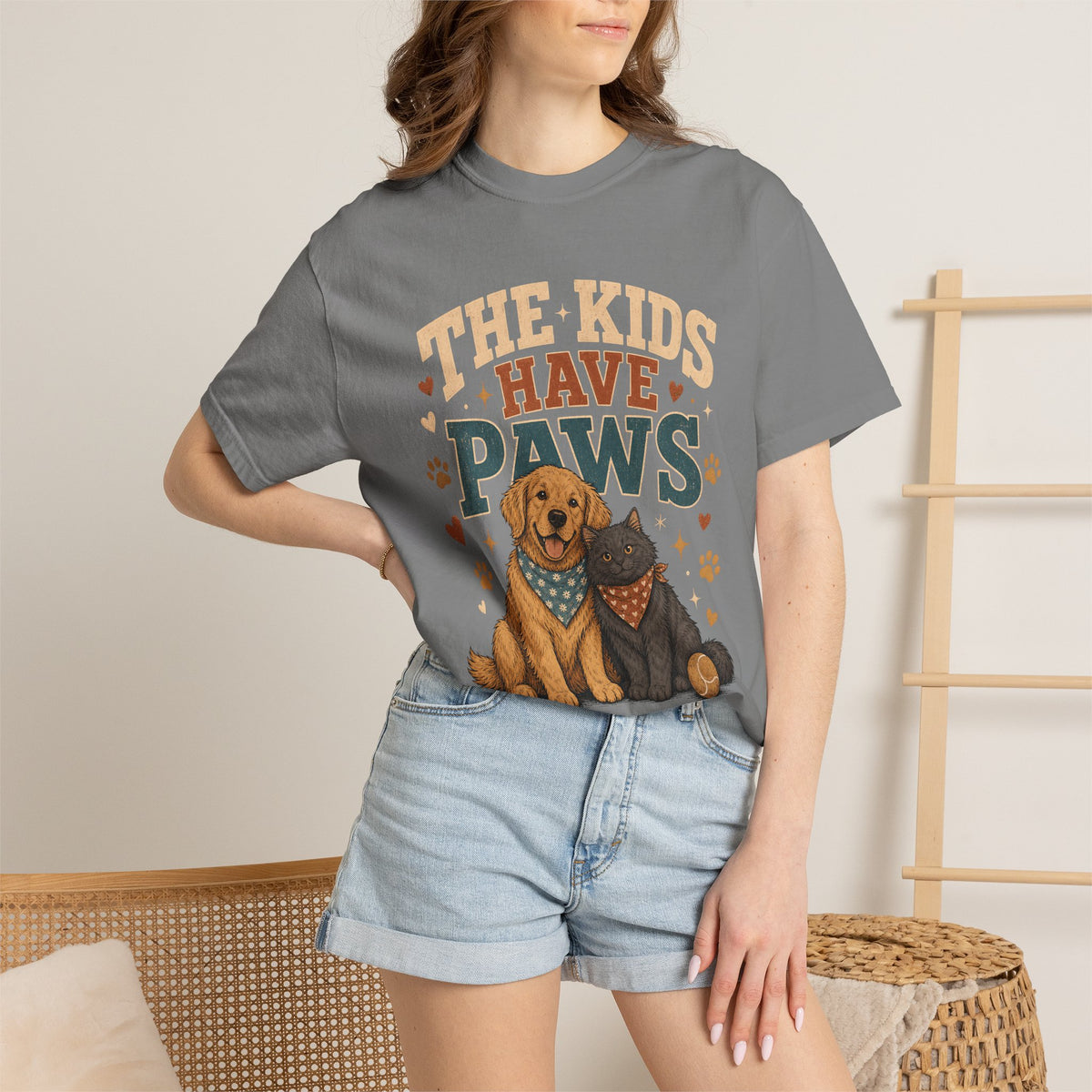 The Kids Have Paws Dog and Cat T-Shirt