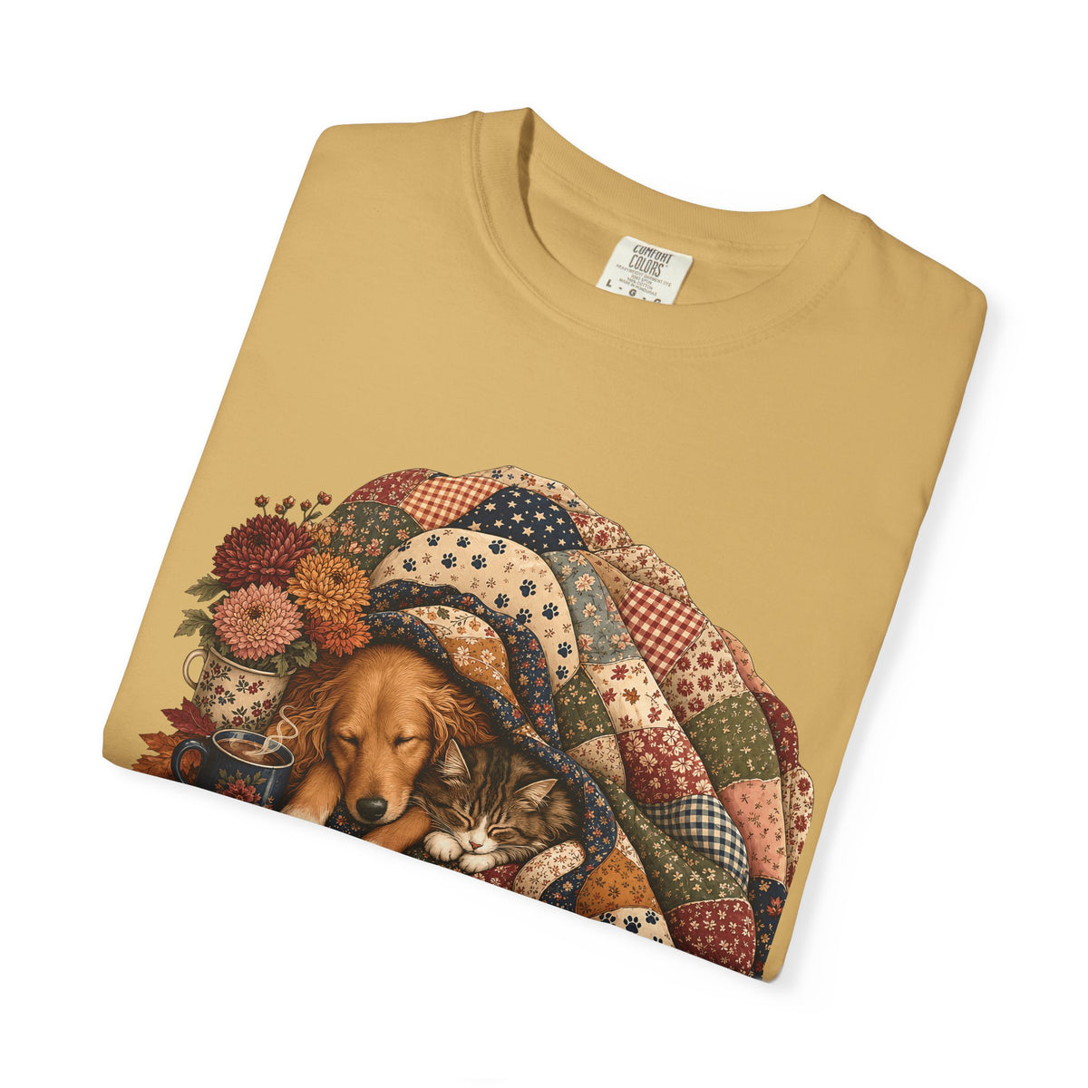 Cozy Season Is Better With Paws T-Shirt , Fall Dog & Cat  Cozy Pet Parent