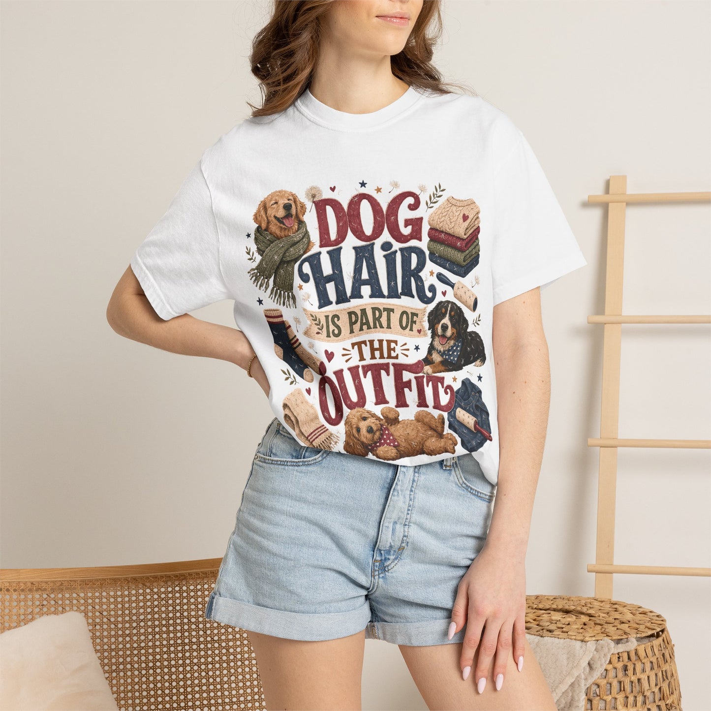 Dog Hair Is Part of the Outfit T-Shirt Dog Mom