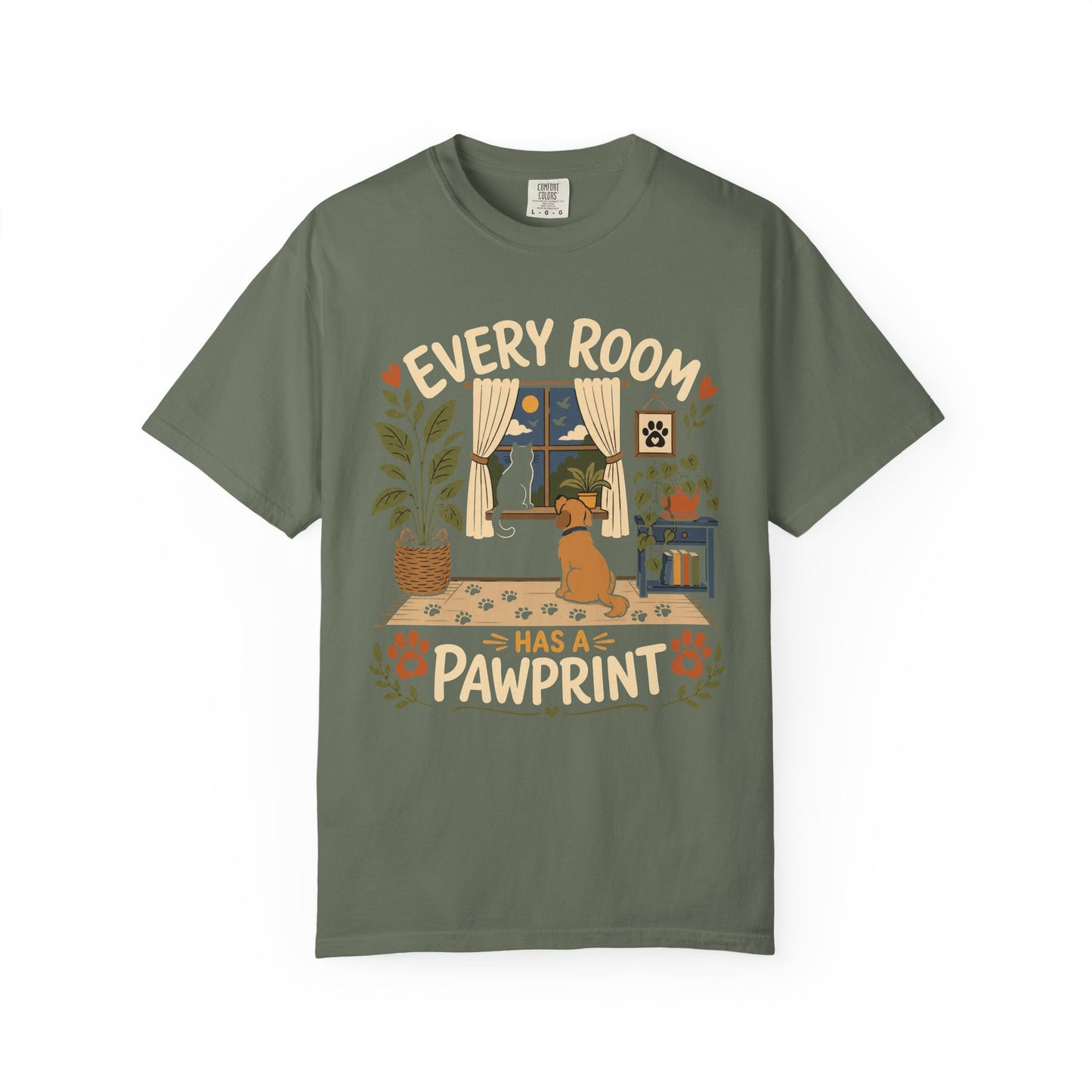 Every Room Has a Pawprint — Cute Pet Lover T-Shirt