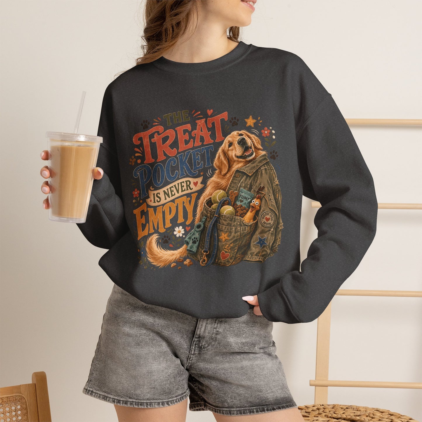 The Treat Pocket Is Never Empty Unisex Heavy Blend™ Crewneck Sweatshirt