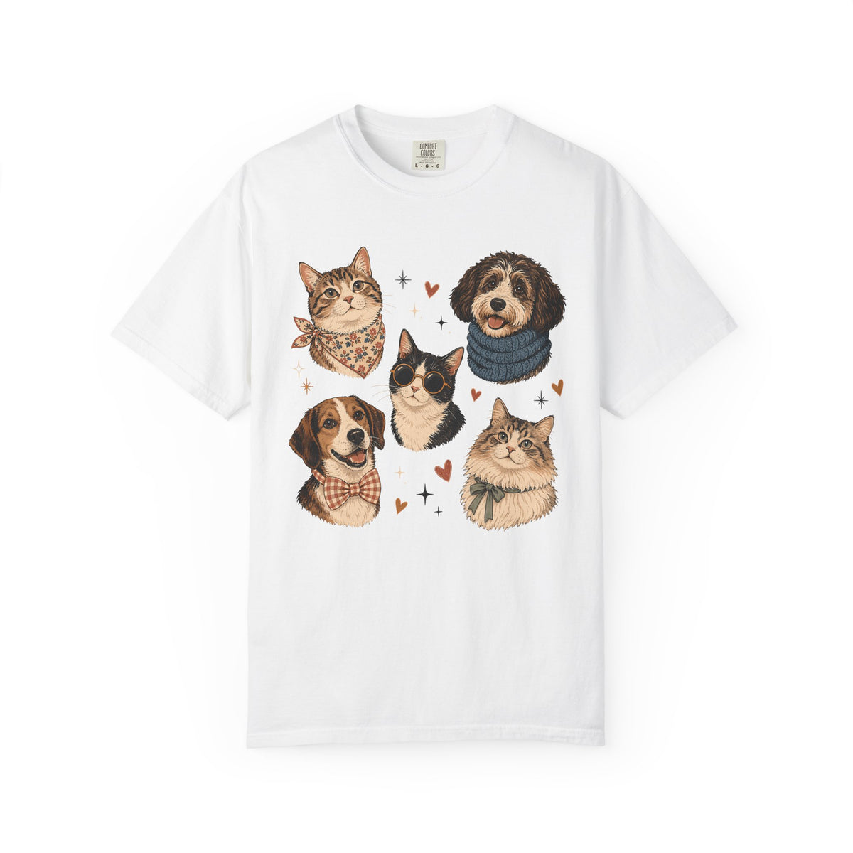 Pets in Style Dog and Cat Graphic T-Shirt