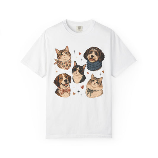 Pets in Style Dog and Cat Graphic T-Shirt