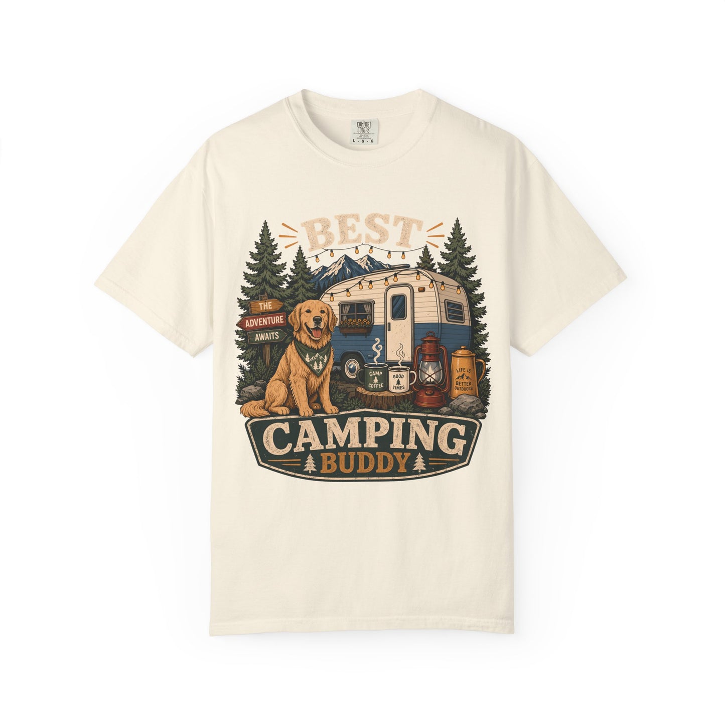Best Camping Buddy Dog — Cute Pet Lover T-Shirt