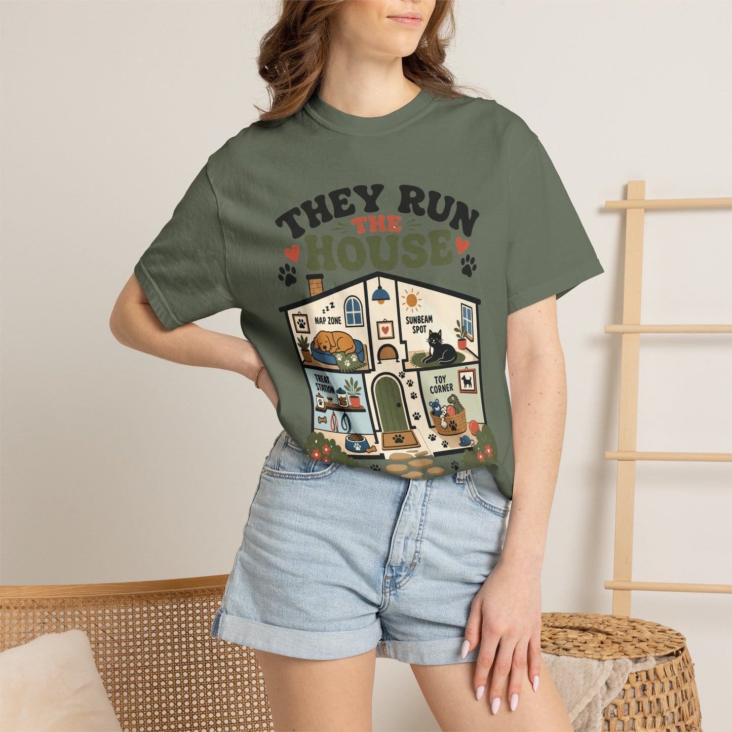 They Run the House Pet Parent - Cute Pet Lover T-Shirt