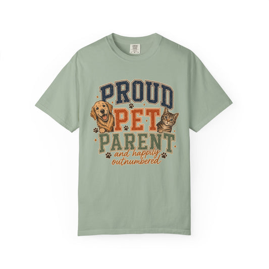 Proud Pet Parent T-Shirt | Dog and Cat Lover Varsity T-Shirt