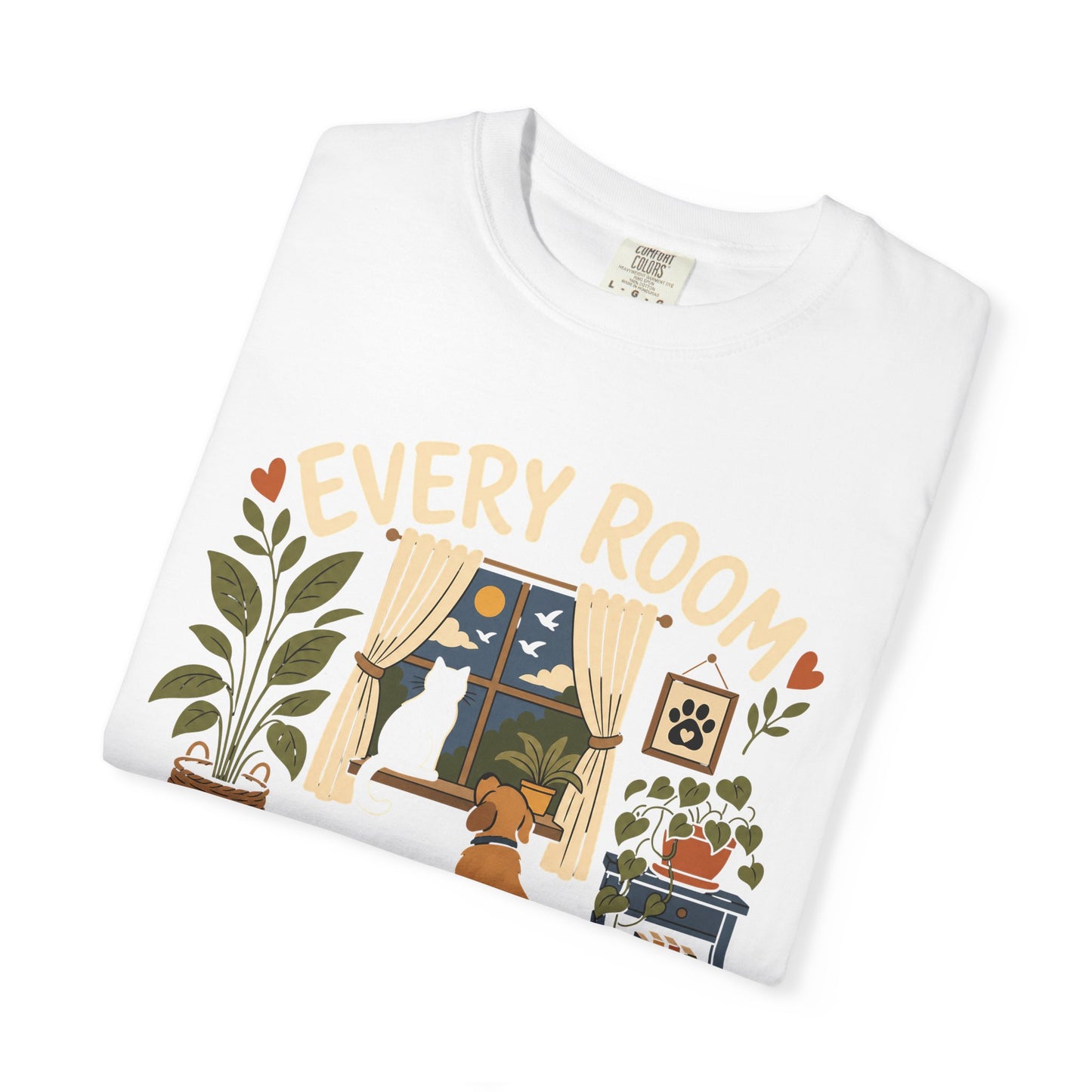 Every Room Has a Pawprint — Cute Pet Lover T-Shirt