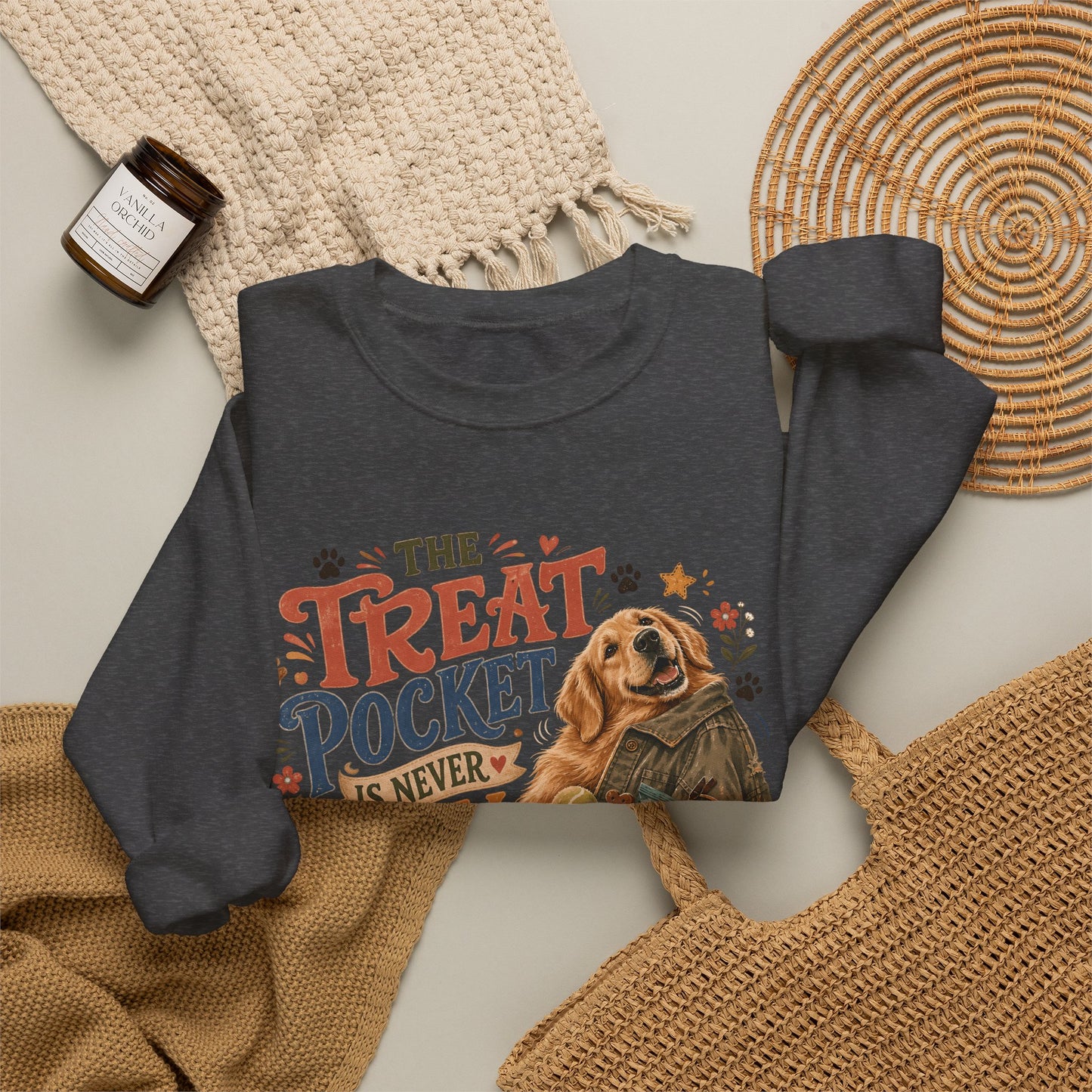 The Treat Pocket Is Never Empty Unisex Heavy Blend™ Crewneck Sweatshirt