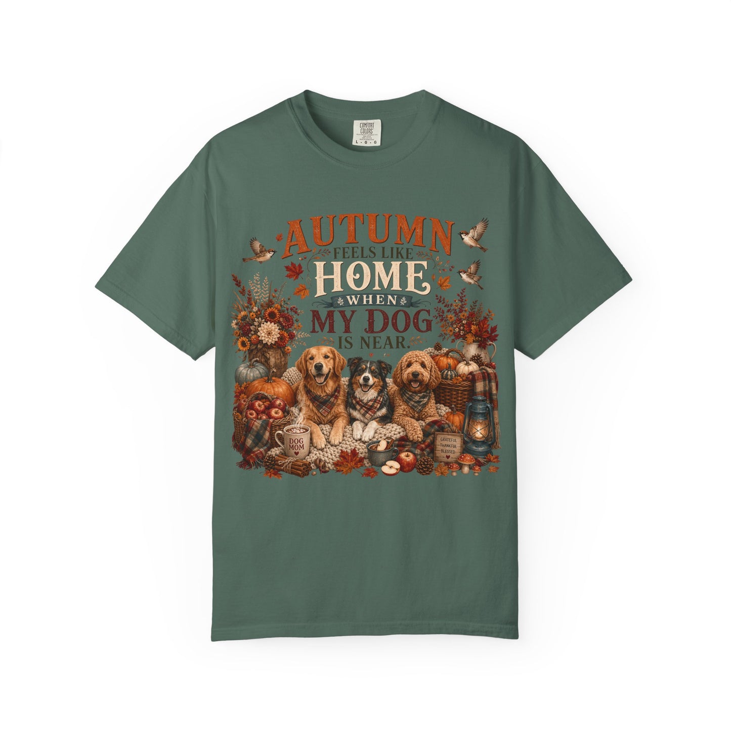 Autumn Feels Like Home Dog T-Shirt