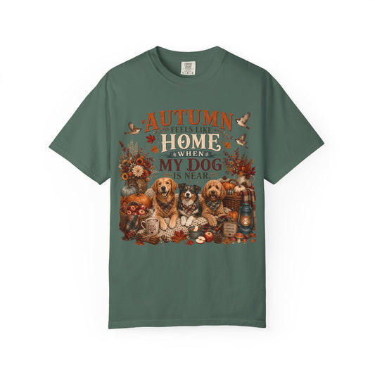 Autumn Feels Like Home Dog T-Shirt