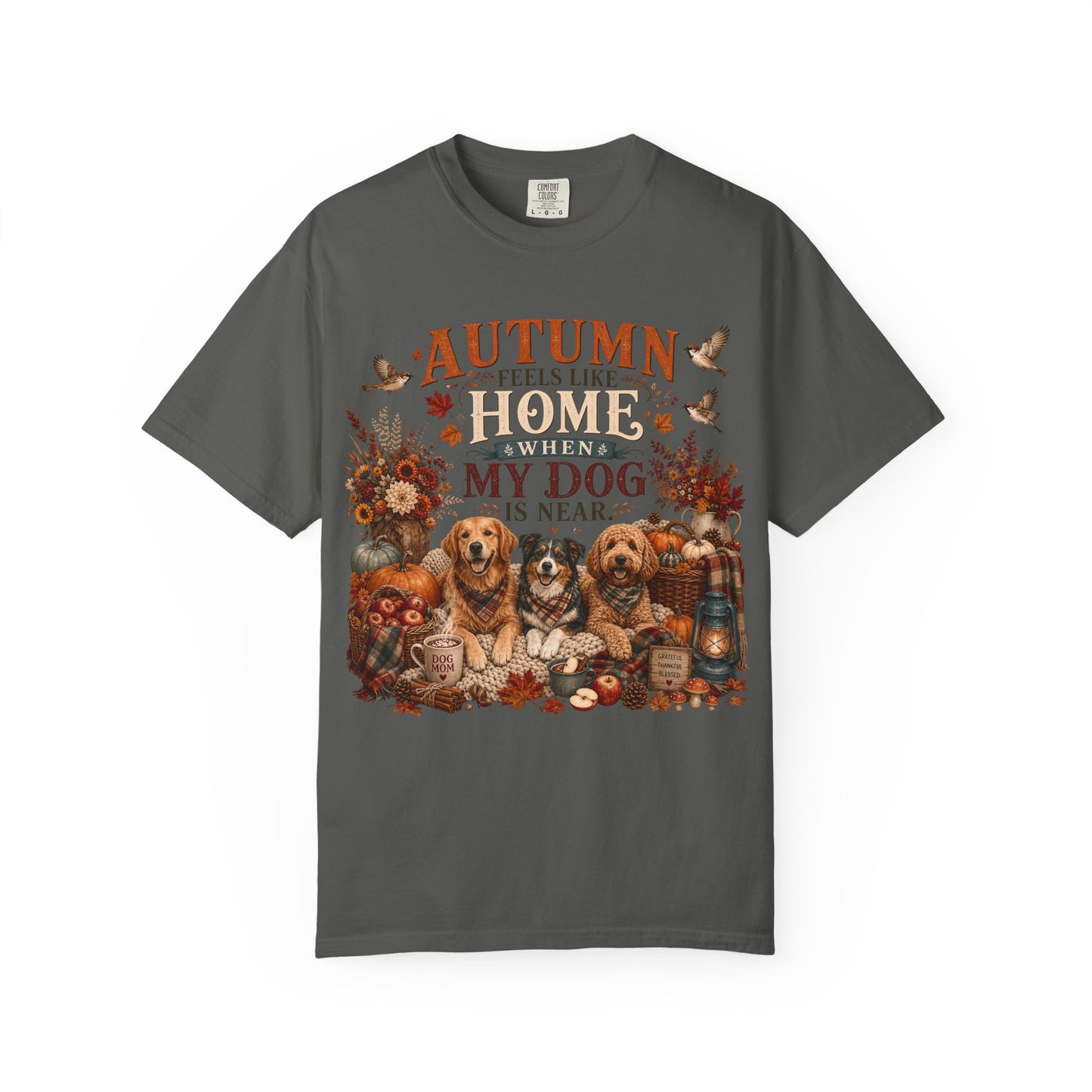 Autumn Feels Like Home Dog T-Shirt