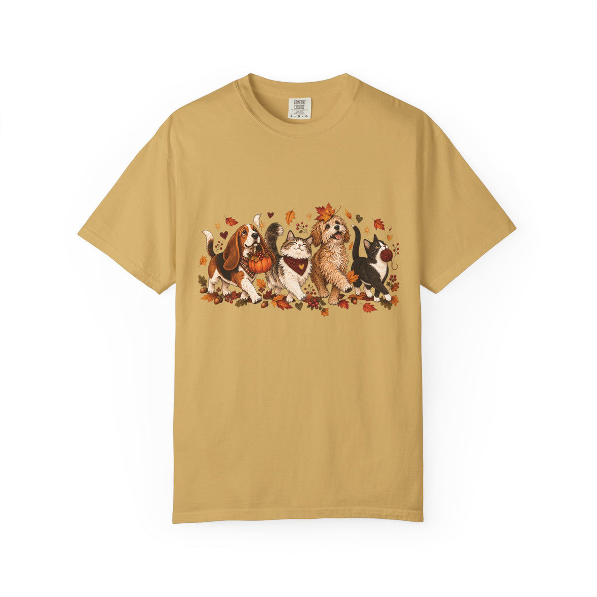 Home Is Where They Wait T-Shirt – Dog & Cat Pet Lover Floral Tee
