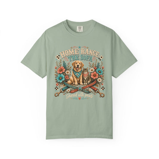Home Range The Sofa Dog and Cat T-Shirt – Western Pet Parent Tee