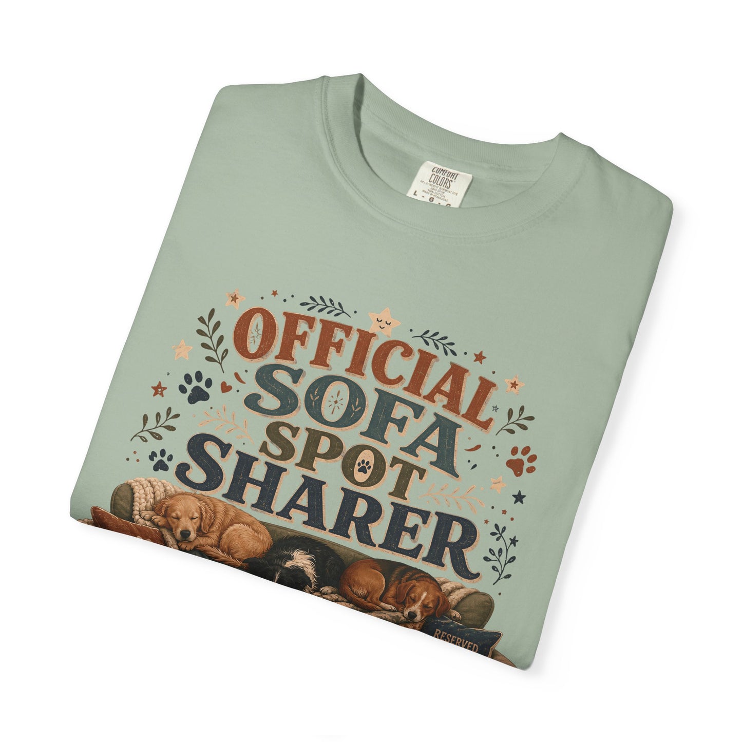 Official Sofa Spot Sharer T-Shirt Dog Mom