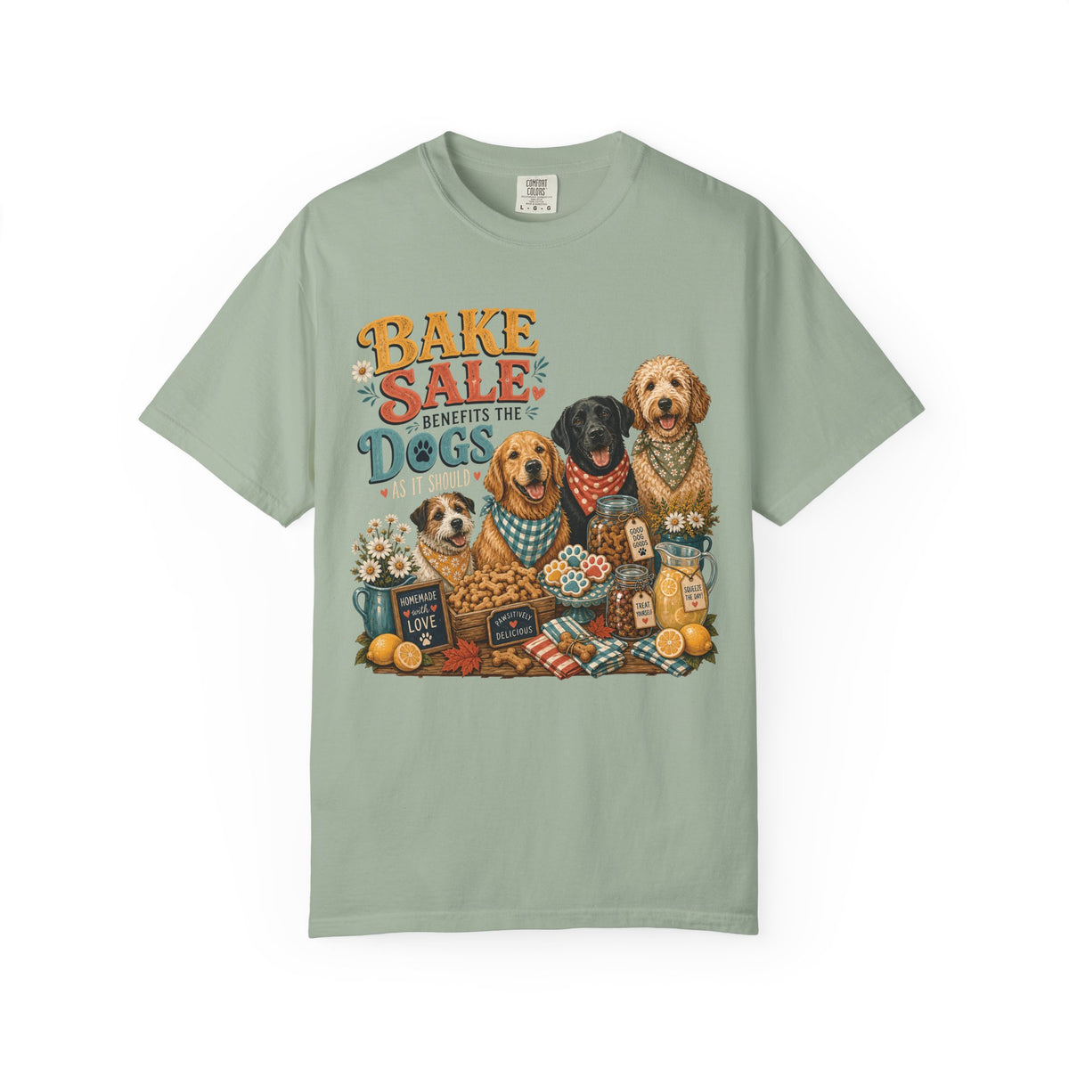 Bake Sale Benefits the Dogs – Funny Dog Lover & Baker T-Shirt