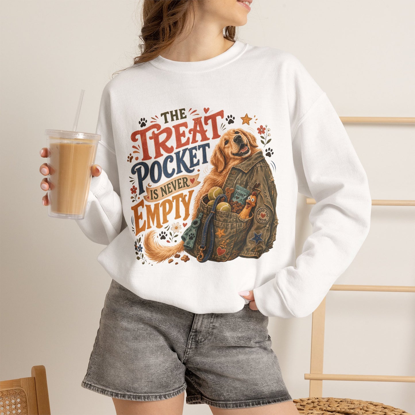 The Treat Pocket Is Never Empty Unisex Heavy Blend™ Crewneck Sweatshirt