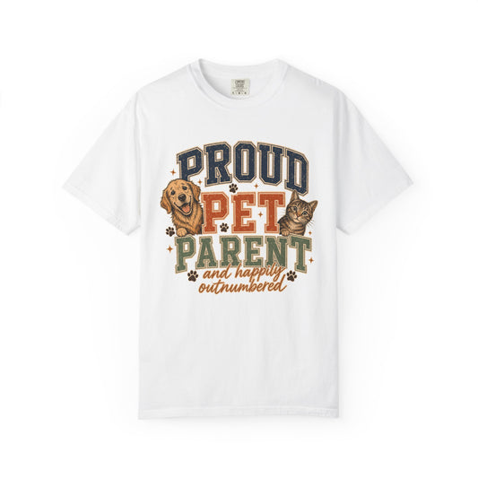 Proud Pet Parent T-Shirt | Dog and Cat Lover Varsity T-Shirt