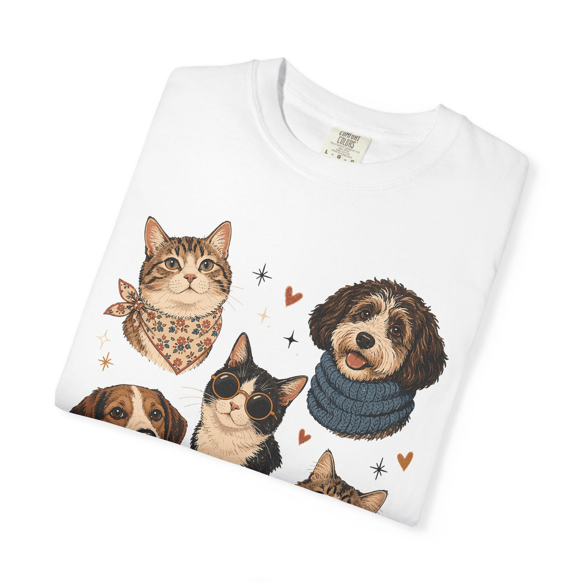 Pets in Style Dog and Cat Graphic T-Shirt