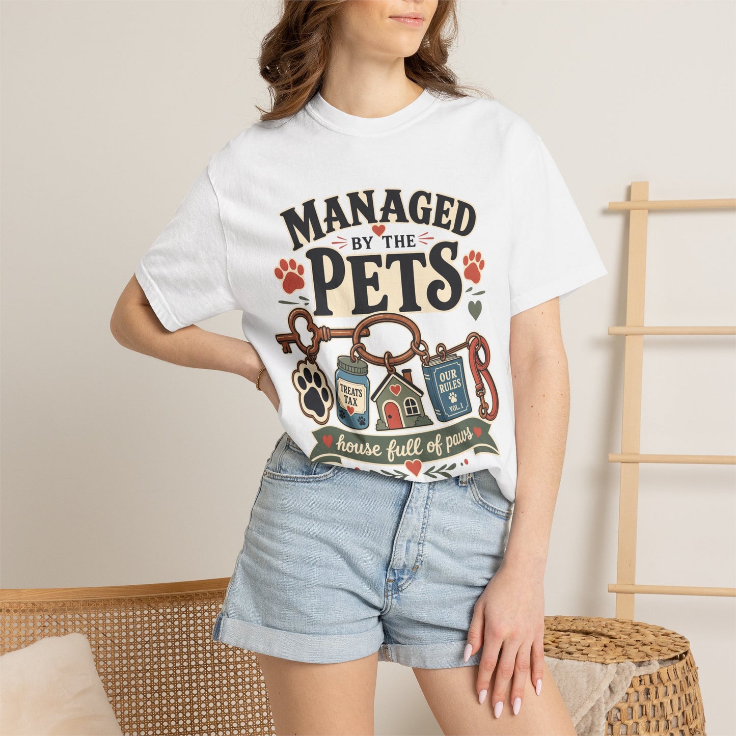 Managed by the Pets — Cute Pet Lover T-Shirt