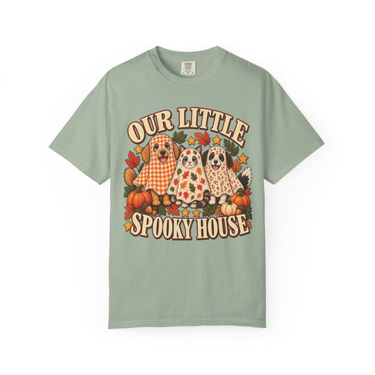 Our Little Spooky House T-Shirt – Cute Halloween Dog & Cat Pet Lover Tee