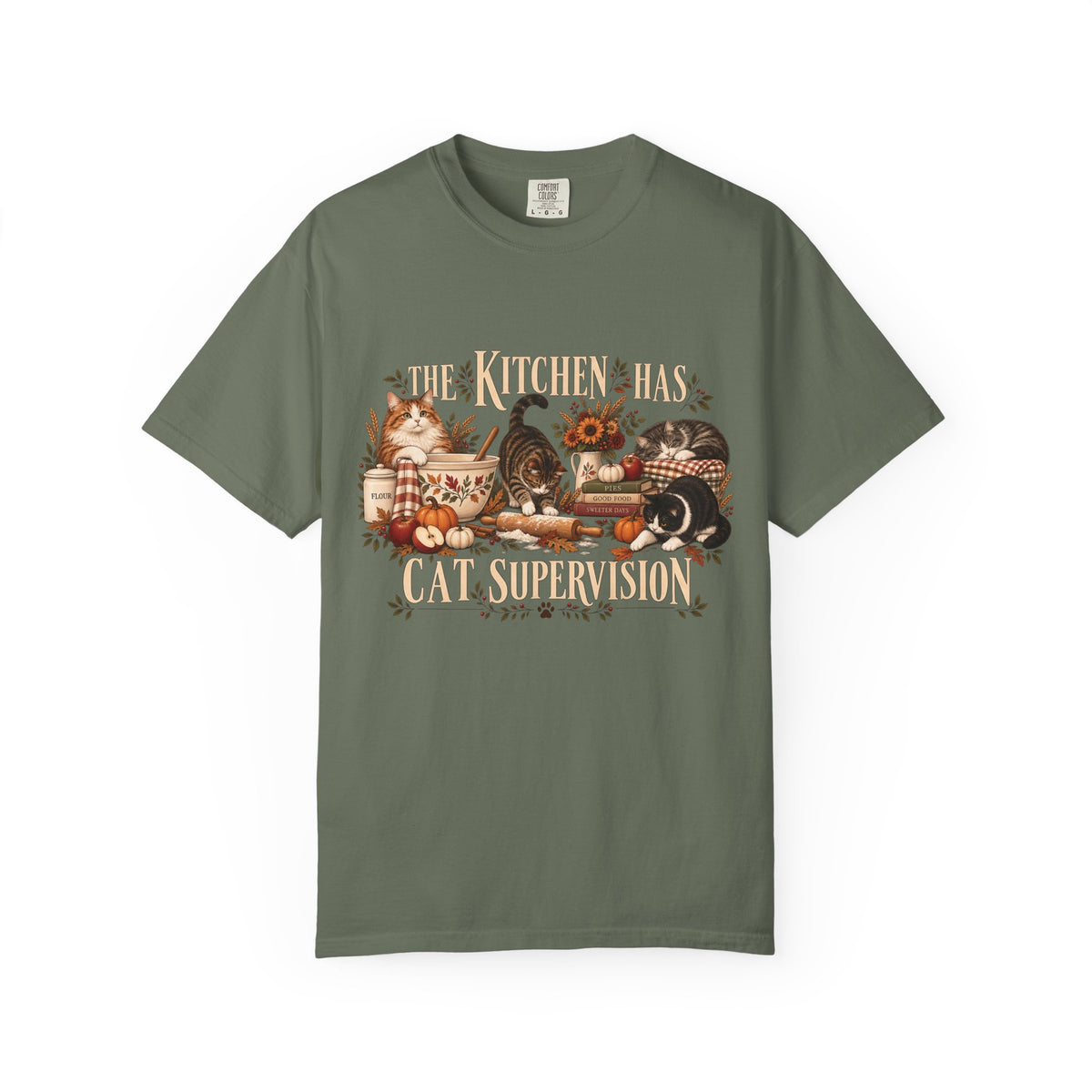 The Kitchen Has Cat Supervision T-Shirt – Funny Cat Lover Baking Tee