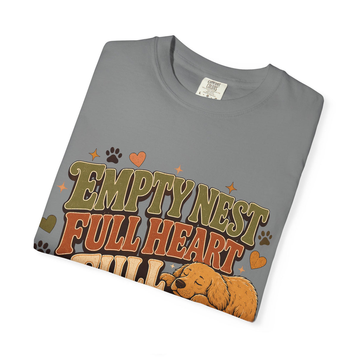 Empty Nest Full Heart Full Sofa Dog and Cat T-Shirt