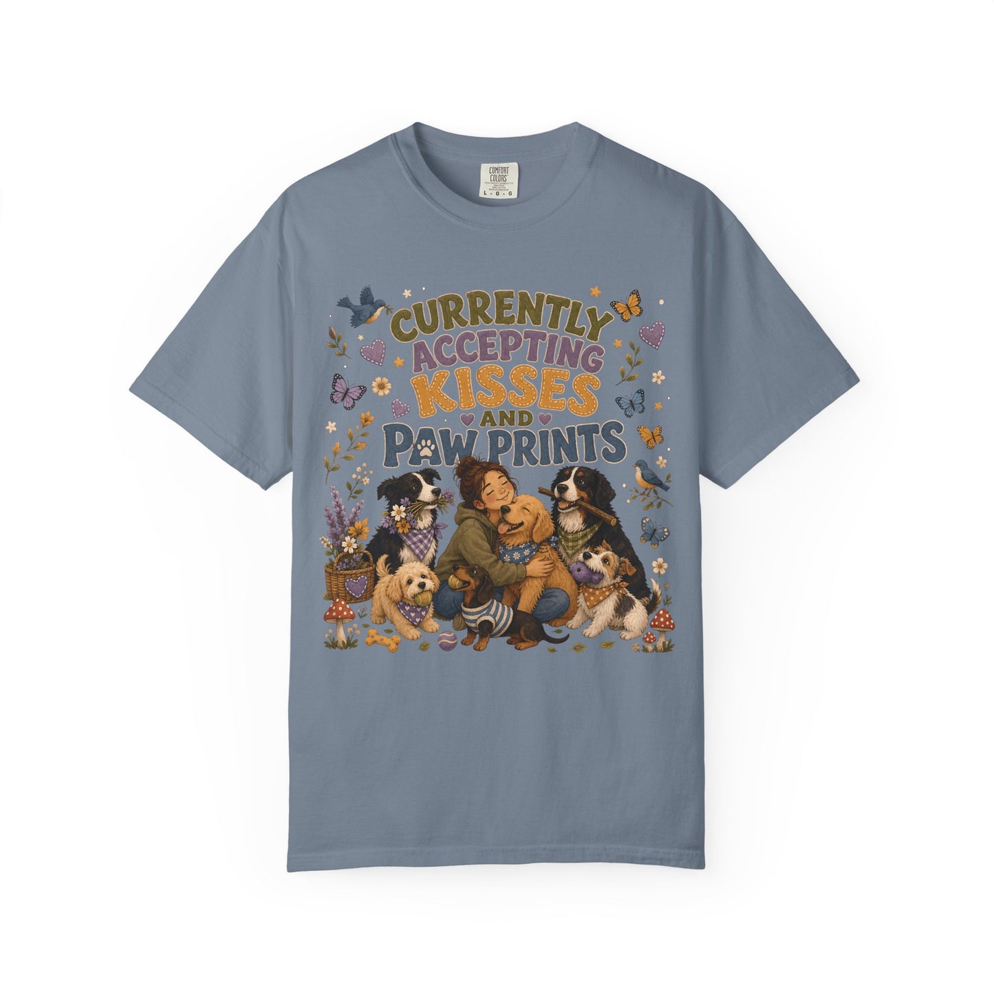 Accepting Kisses and Paw Prints T-Shirt Dog Mom