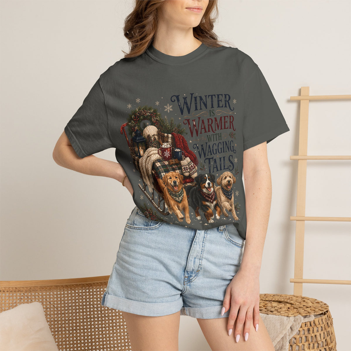 Winter Is Warmer With Wagging T-Shirt