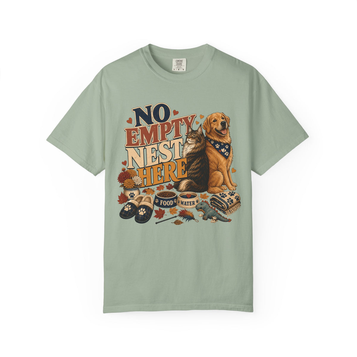 No Empty Nest Here – Funny Dog & Cat Pet Parent T-Shirt