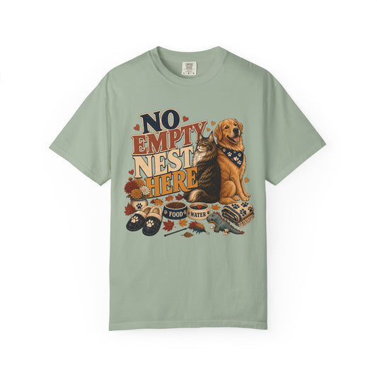 No Empty Nest Here – Funny Dog & Cat Pet Parent T-Shirt