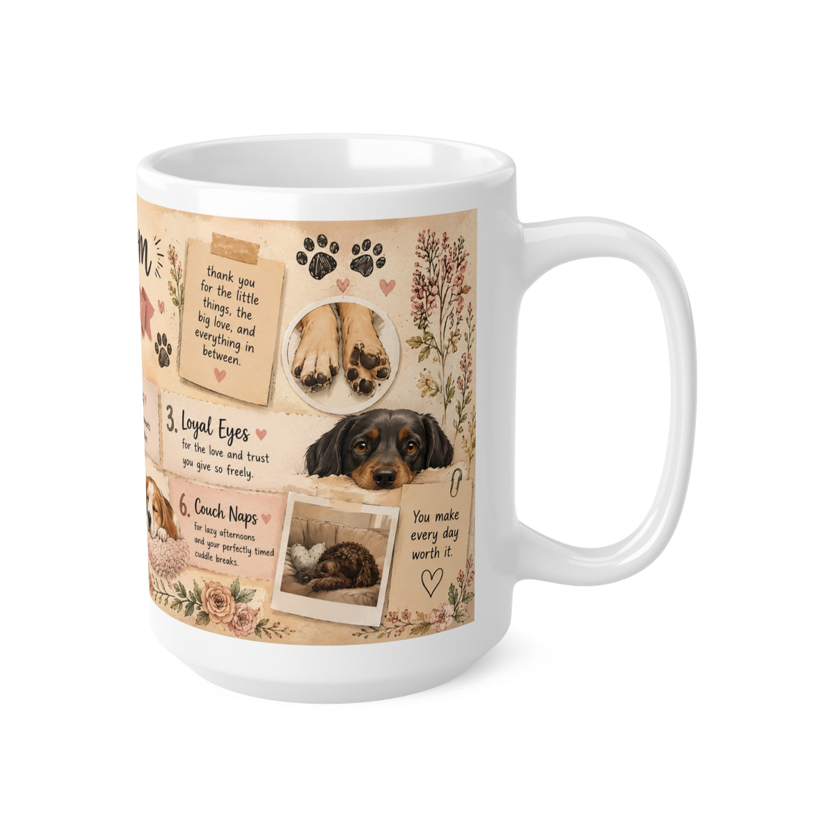 Dog Mom Gratitude List - 15oz Mug