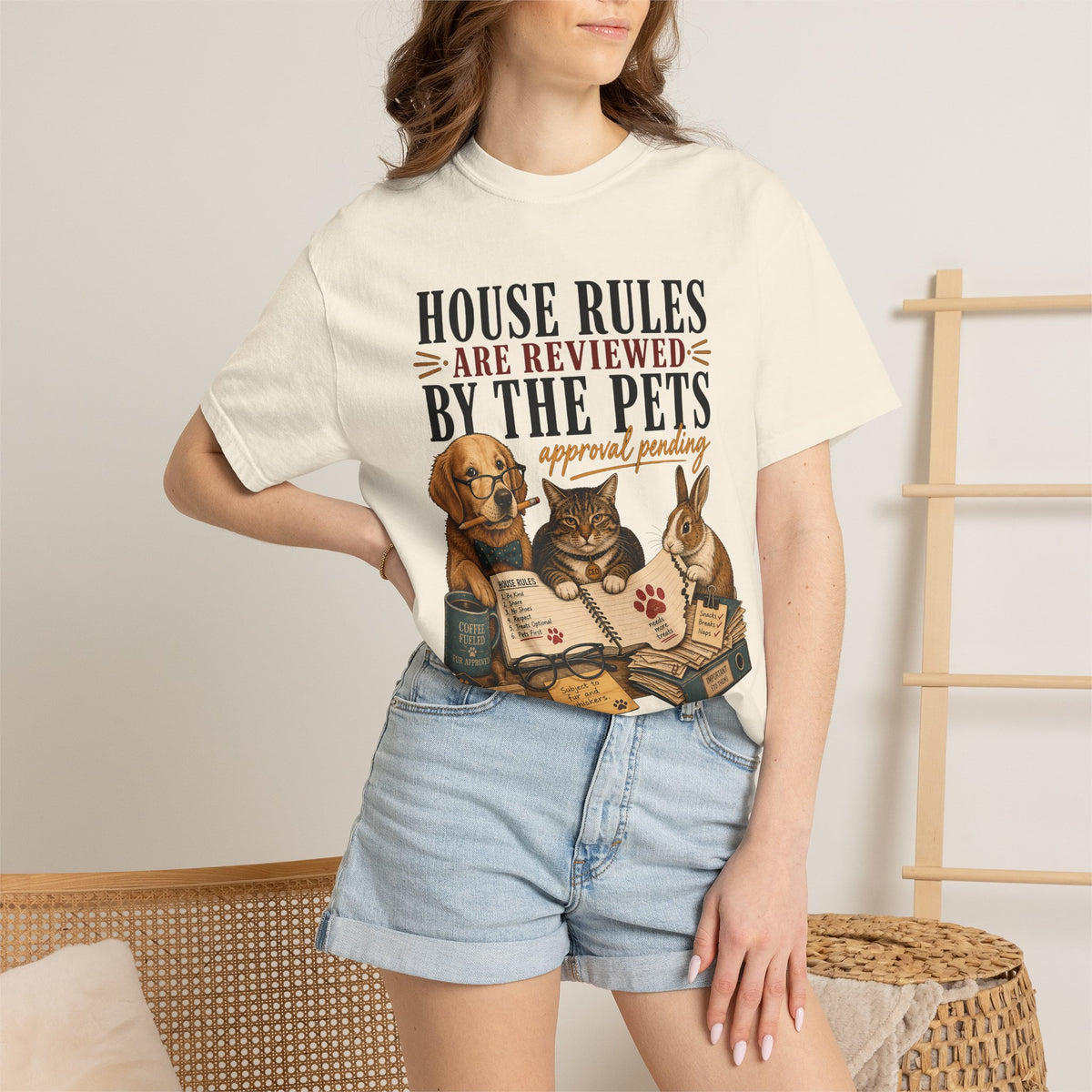 House Rules Reviewed by the Pets T-Shirt