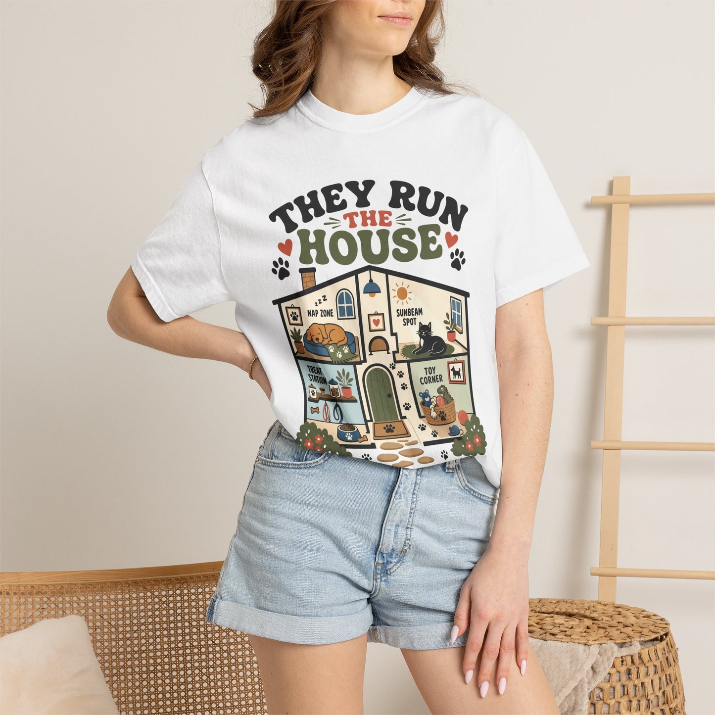 They Run the House Pet Parent - Cute Pet Lover T-Shirt