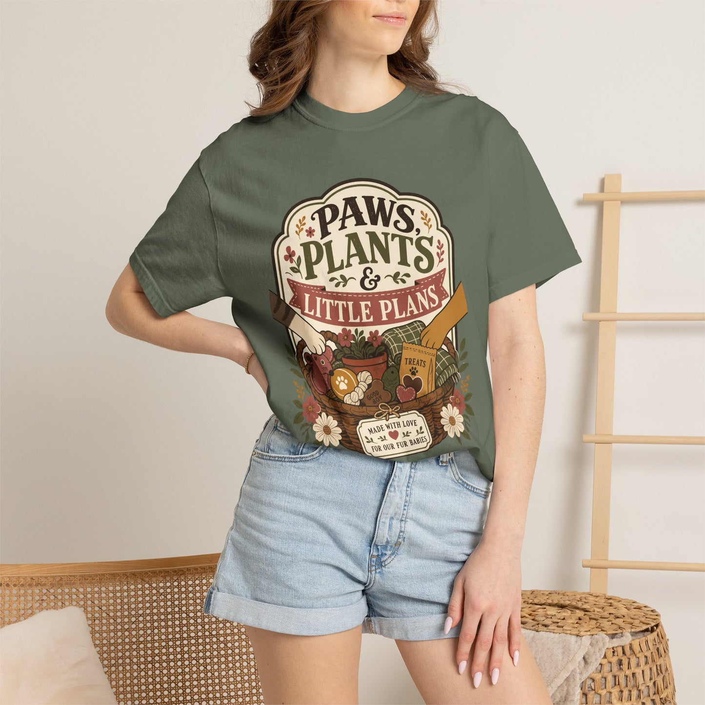 Paws Plants and Little Plans — Cute Pet Lover T-Shirt