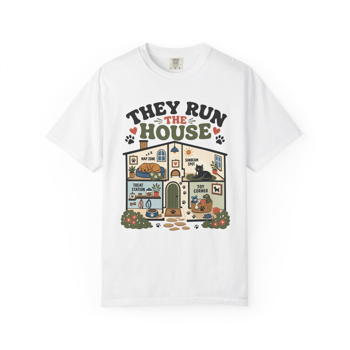 They Run the House Pet Parent - Cute Pet Lover T-Shirt