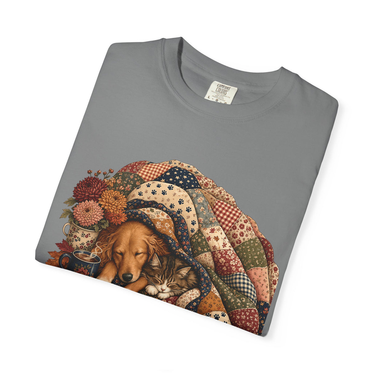 Cozy Season Is Better With Paws T-Shirt , Fall Dog & Cat  Cozy Pet Parent