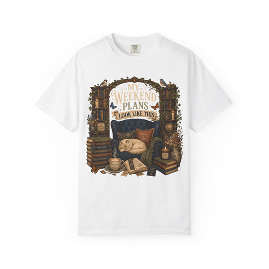 My Weekend Plans Look Like This Shirt — Cute Pet Lover T-Shirt Cottagecore, BookTok