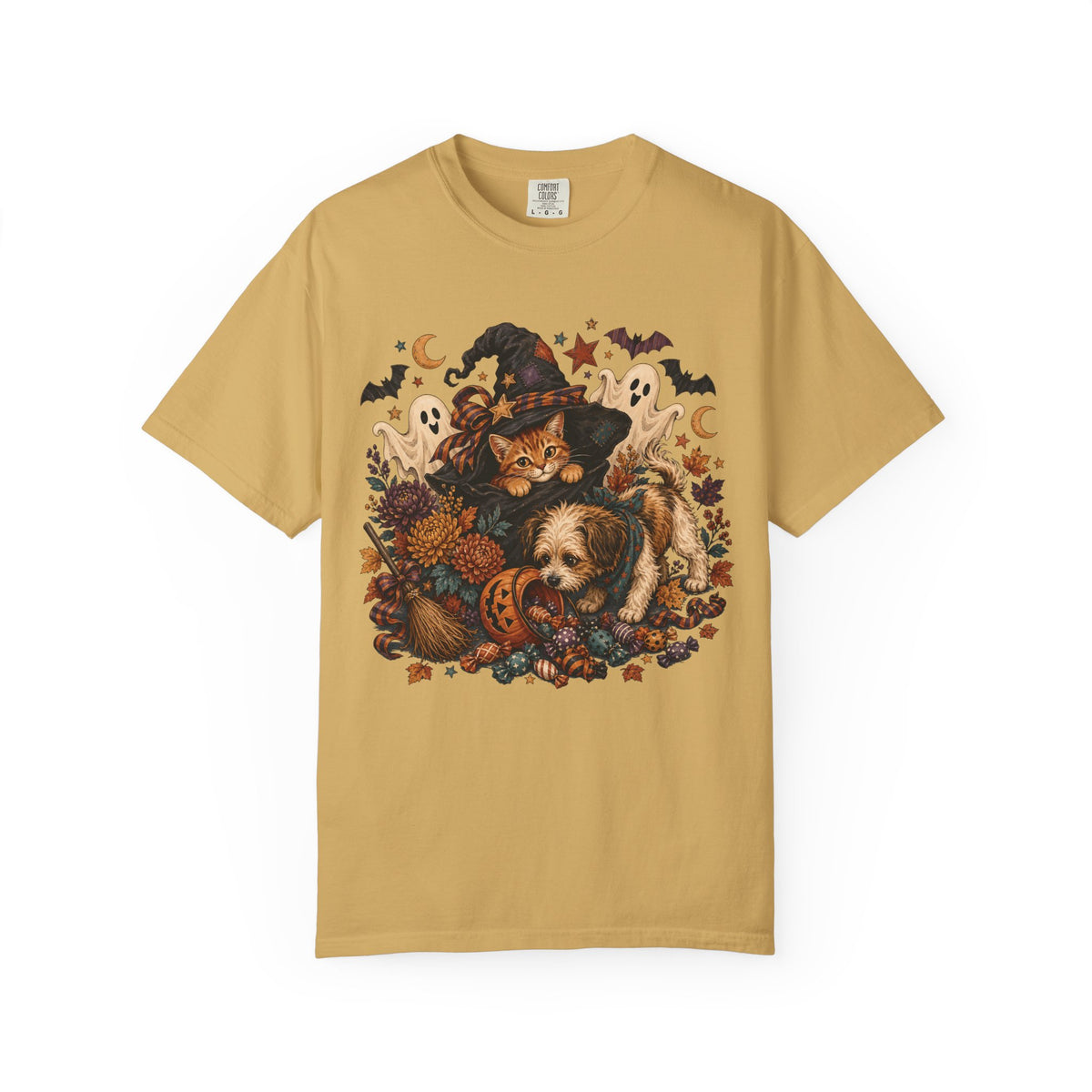 Tricks, Treats & Paws – Cute Halloween Dog & Cat T-Shirt