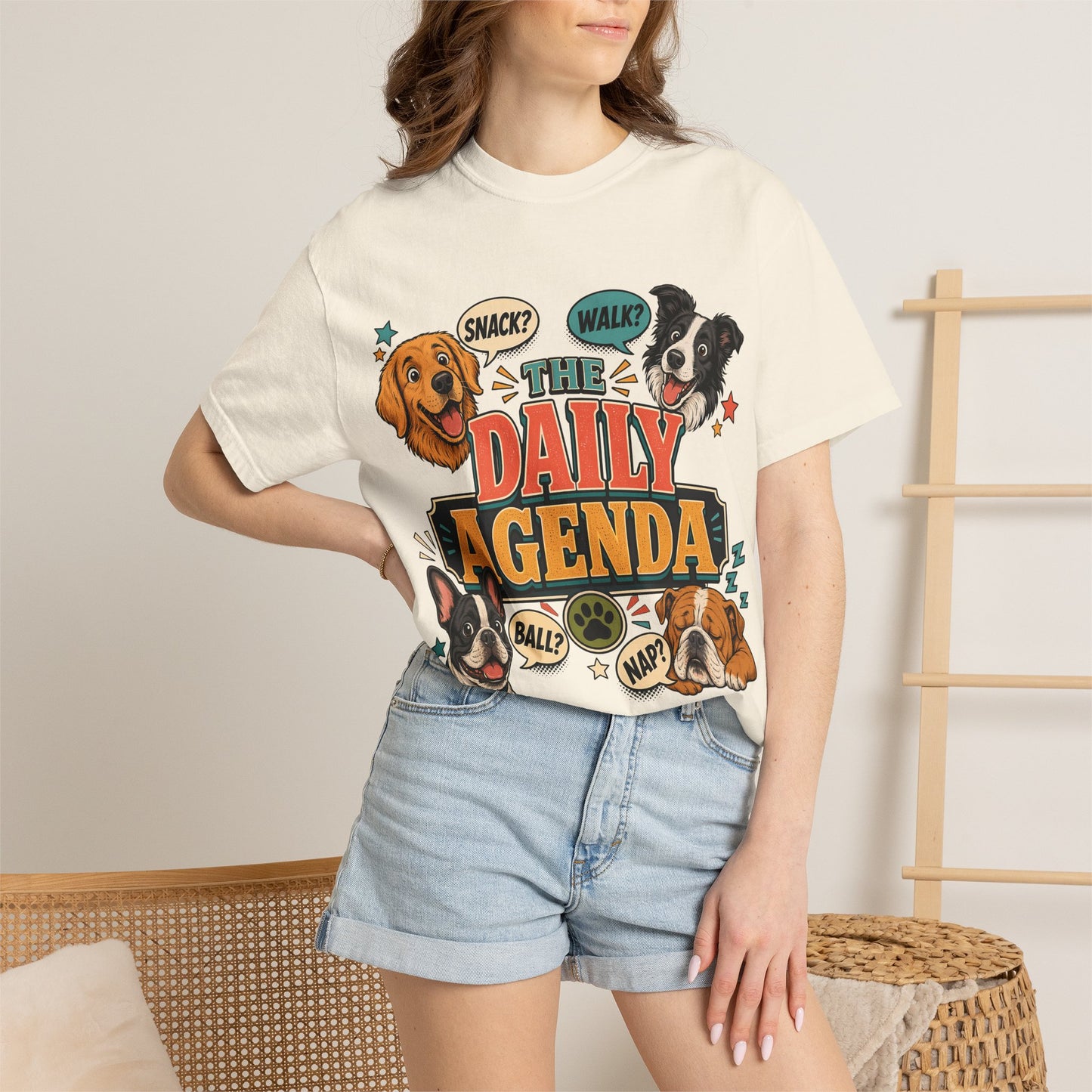 The Daily Agenda — Cute Pet Lover T-Shirt