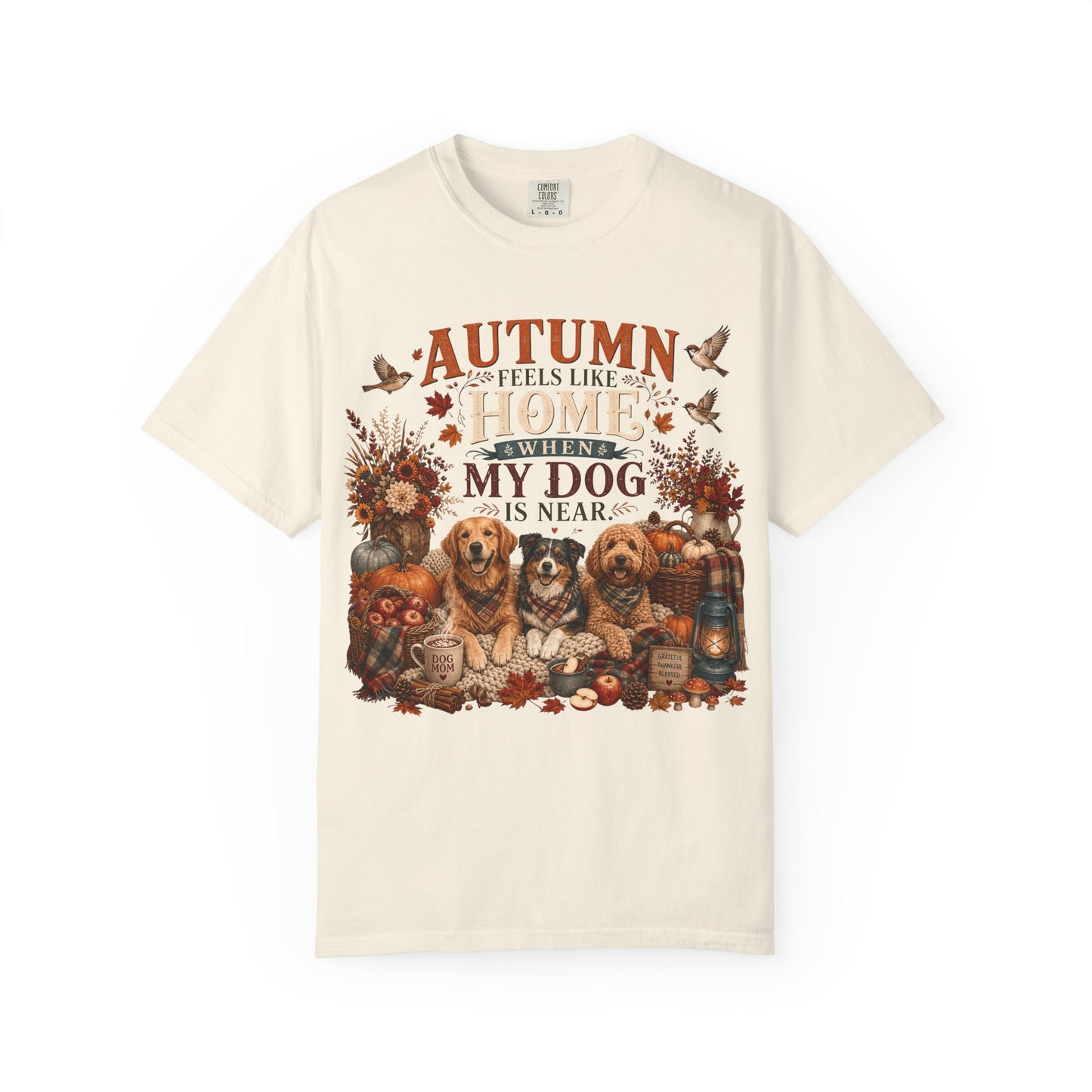 Autumn Feels Like Home Dog T-Shirt