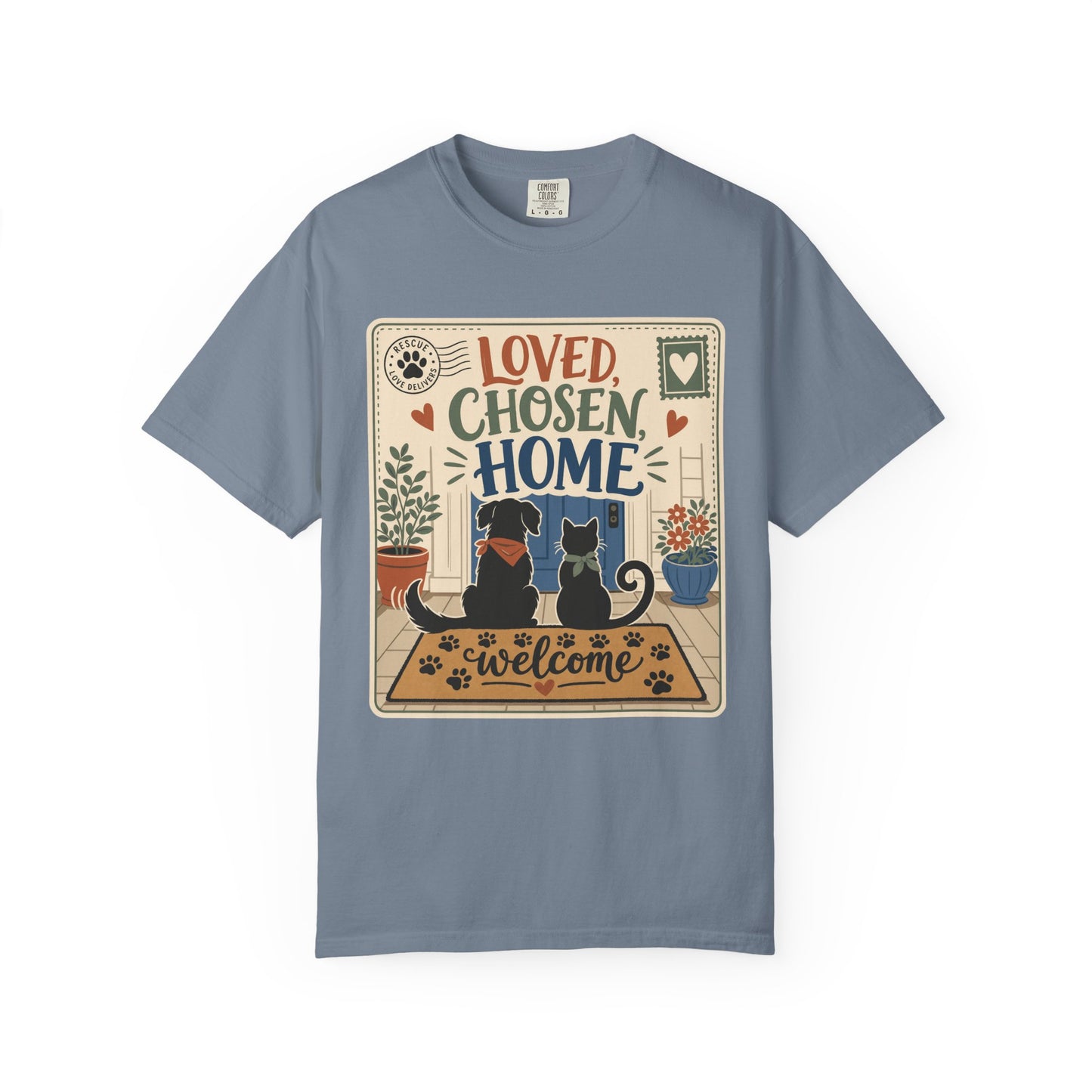 Loved Chosen Home Rescue Pet — Cute Pet Lover T-Shirt