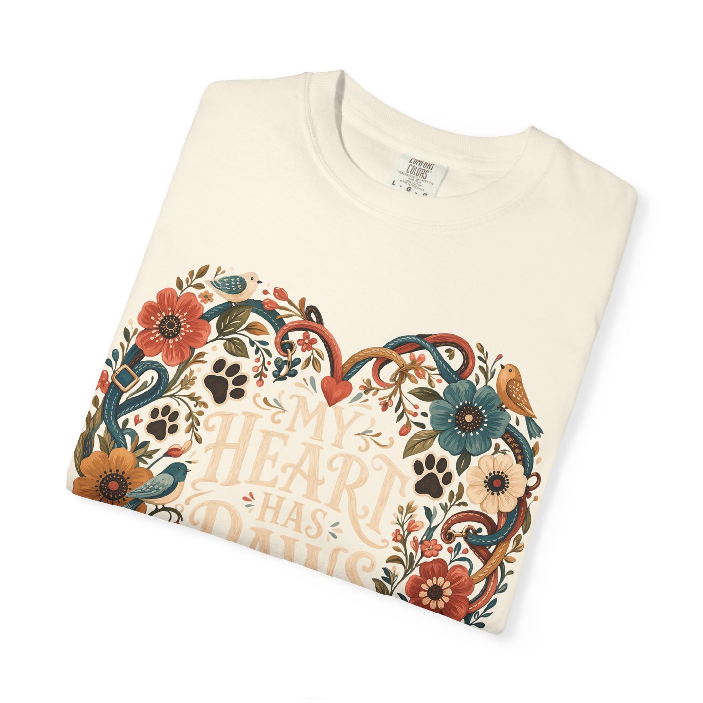 My Heart Has Paws — Cute Pet Lover T-Shirt