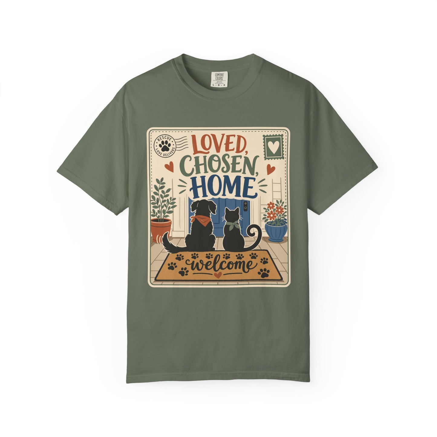 Loved Chosen Home Rescue Pet — Cute Pet Lover T-Shirt