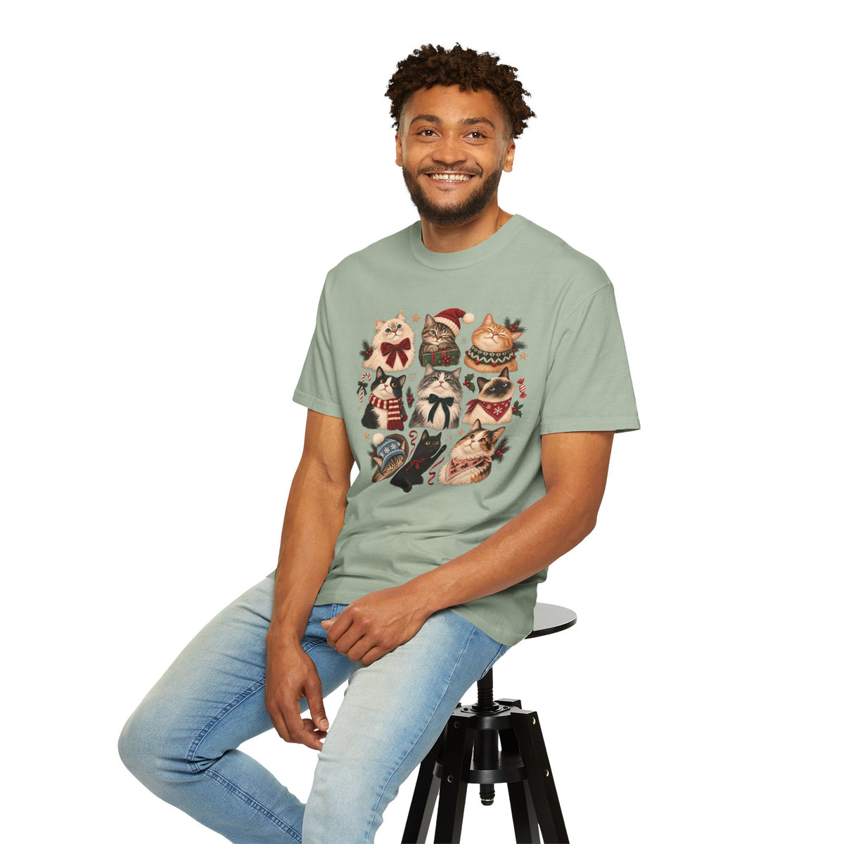 Christmas Cats T-Shirt – Festive Cat Lover & Multi-Cat Family Tee