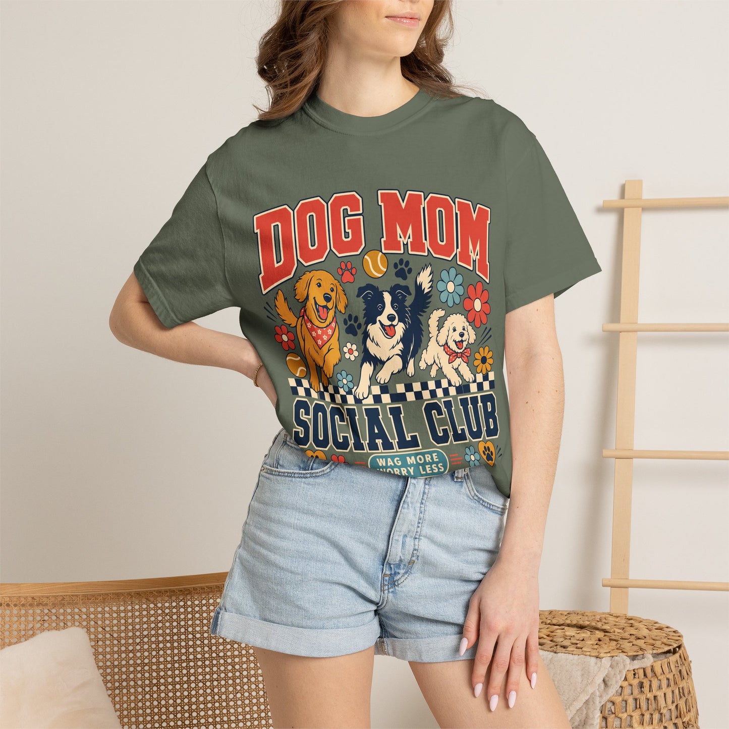 Dog Mom Social Club — Cute Pet Lover T-Shirt