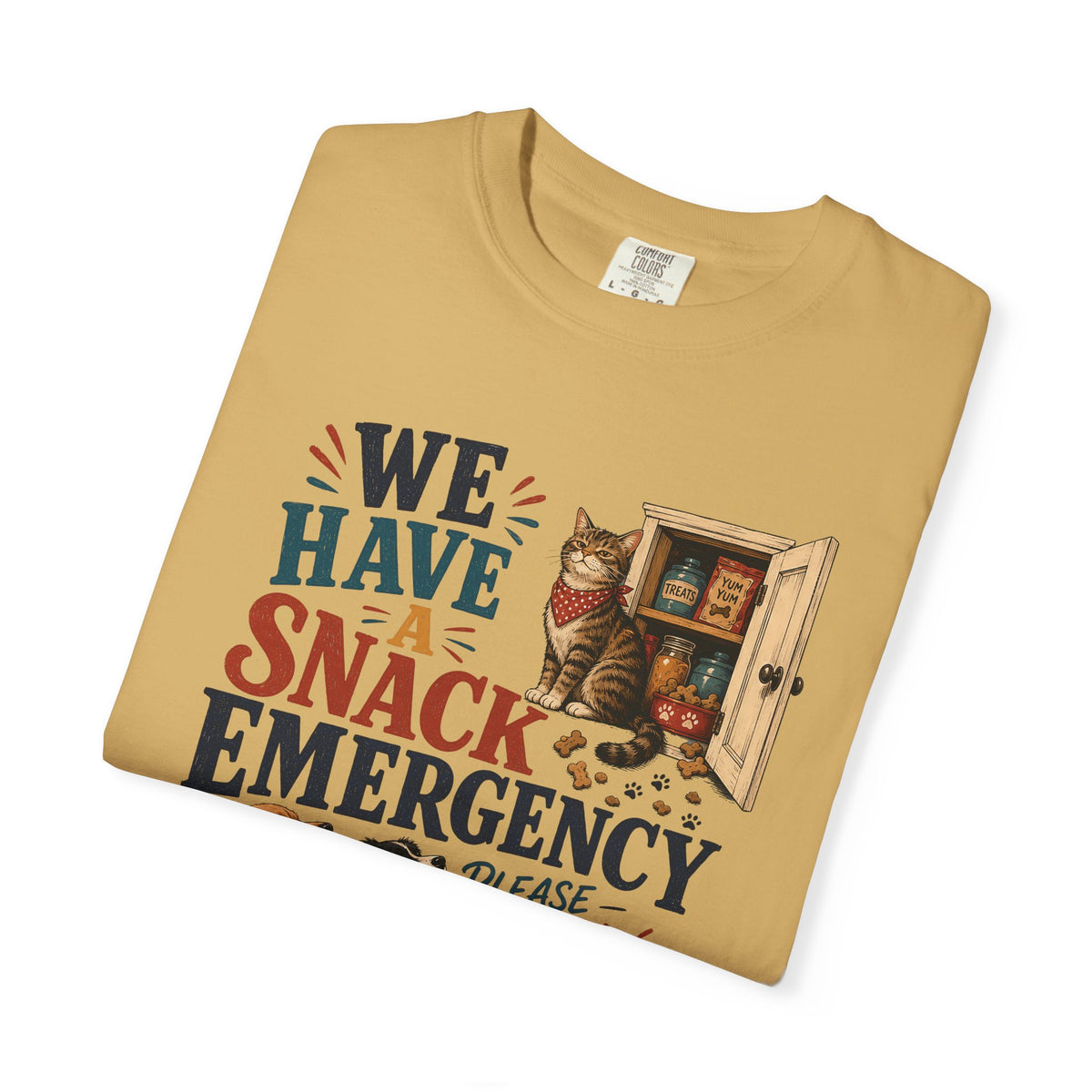 We Have a Snack Emergency – Funny Dog & Cat T-Shirt