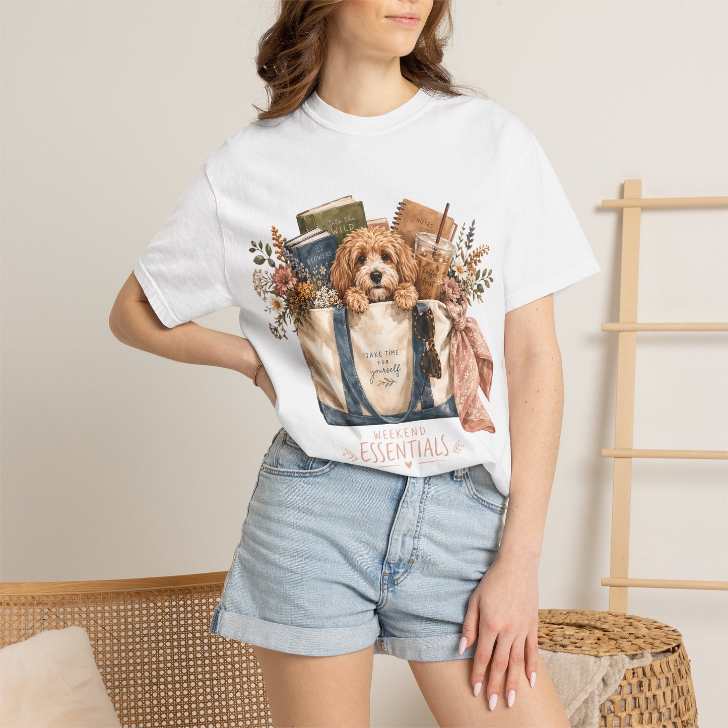 Weekend Essentials Dog Mom — Cute Pet Lover T-Shirt