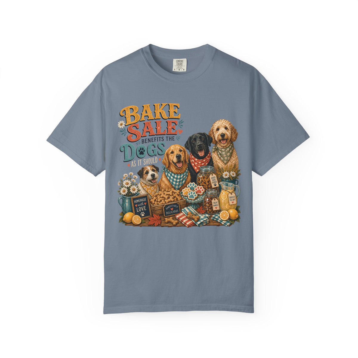 Bake Sale Benefits the Dogs – Funny Dog Lover & Baker T-Shirt