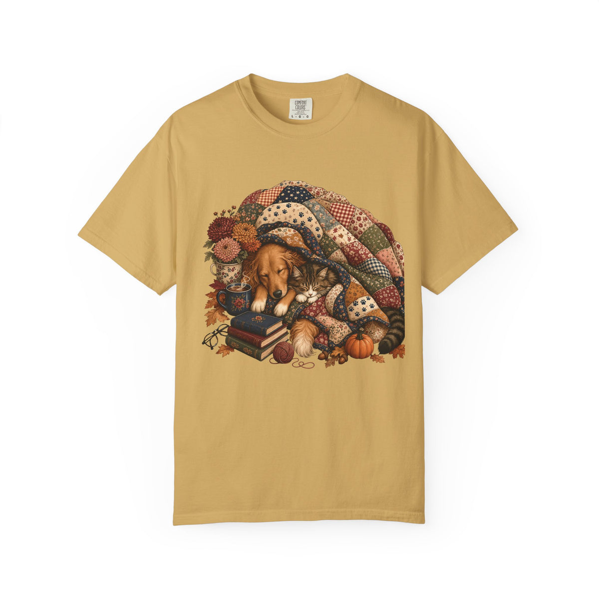 Cozy Season Is Better With Paws T-Shirt , Fall Dog & Cat  Cozy Pet Parent